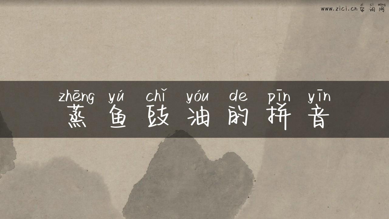 蒸鱼豉油的拼音