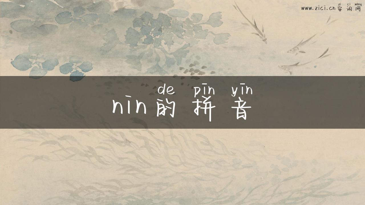 nin的拼音