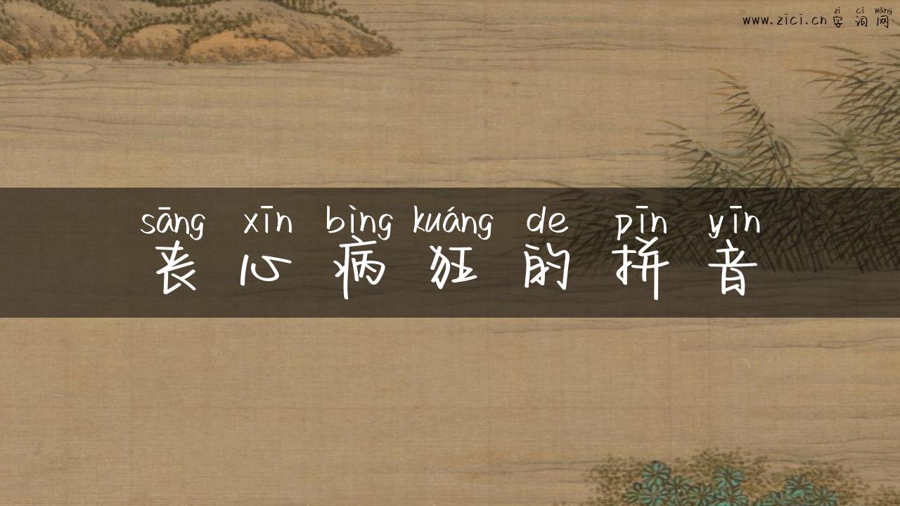 丧心病狂的拼音