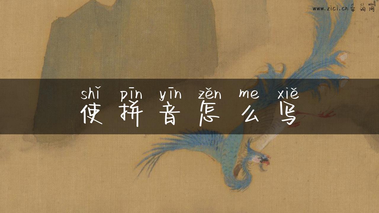使拼音怎么写
