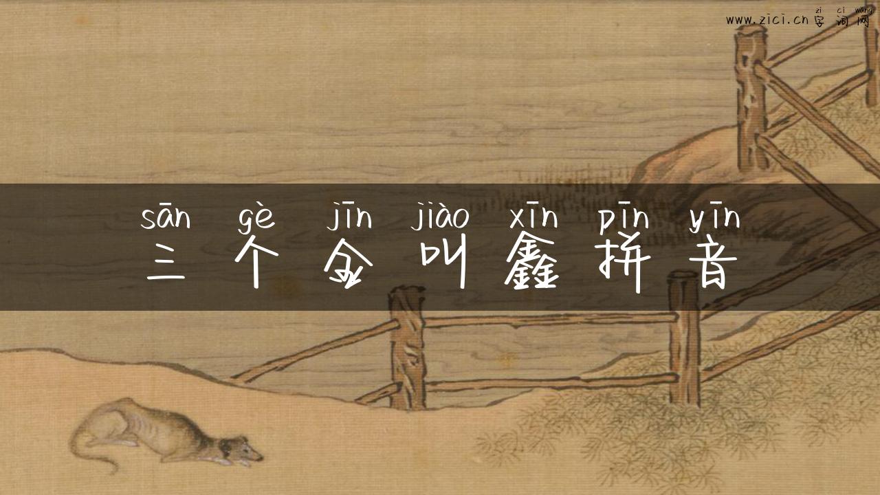 三个金叫鑫拼音