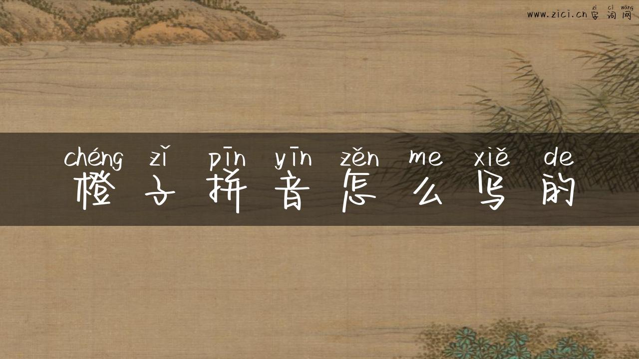 橙子拼音怎么写的