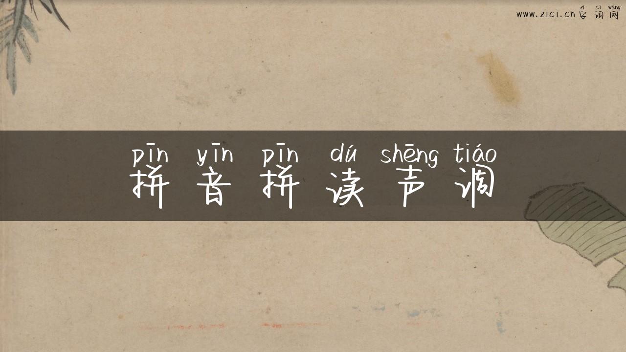 拼音拼读声调
