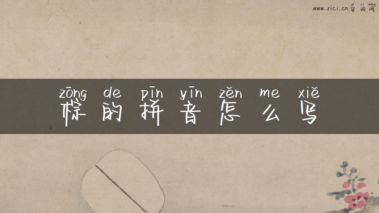 棕的拼音怎么写