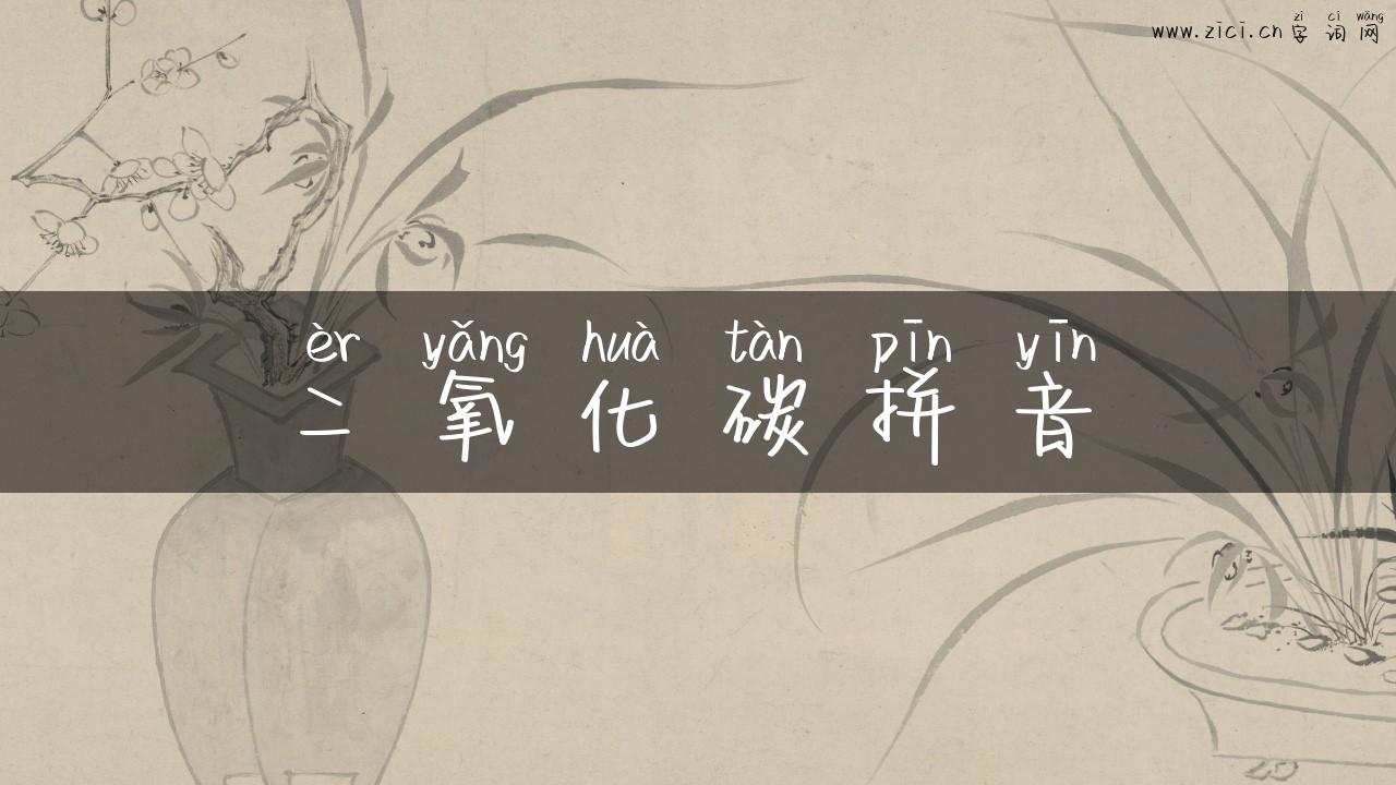 二氧化碳拼音