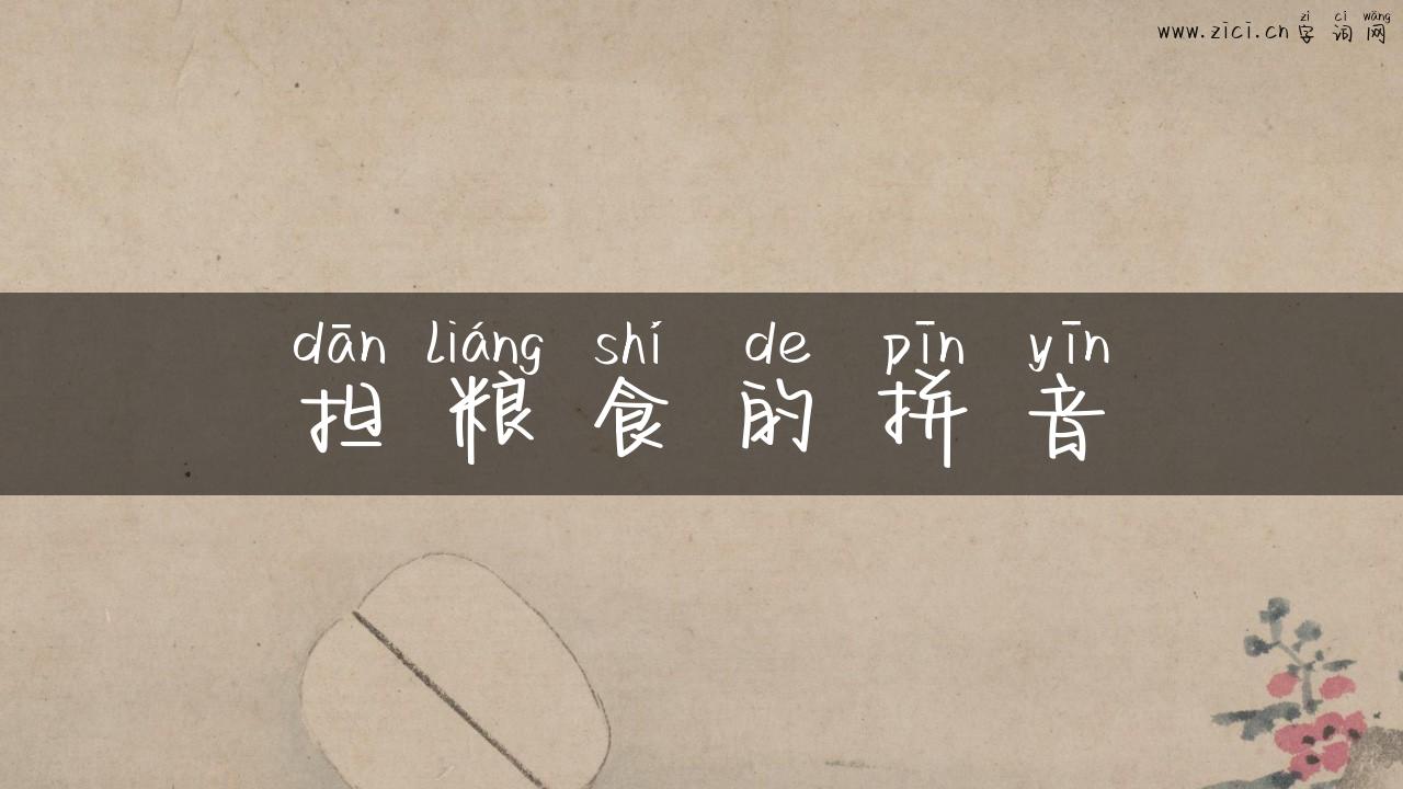 担粮食的拼音