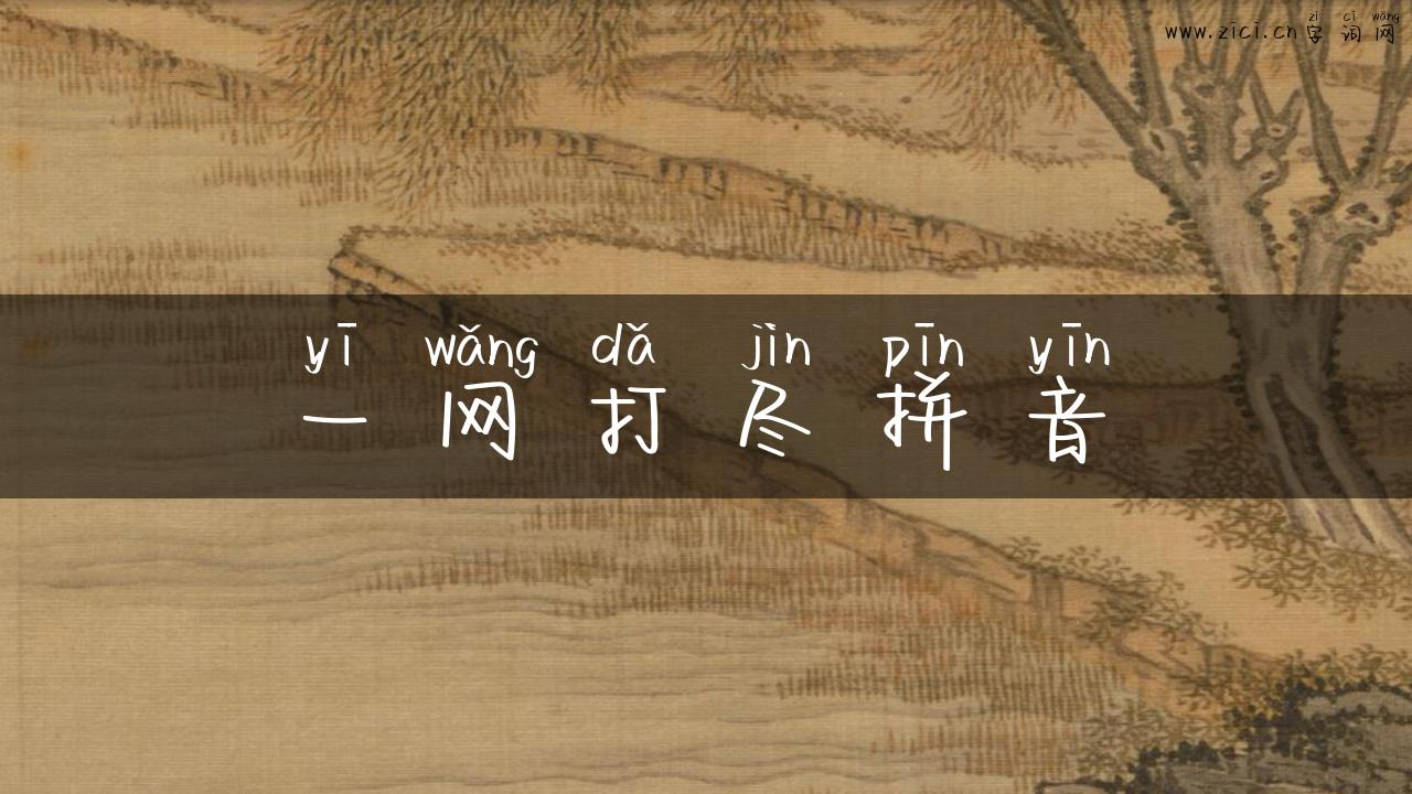 一网打尽拼音