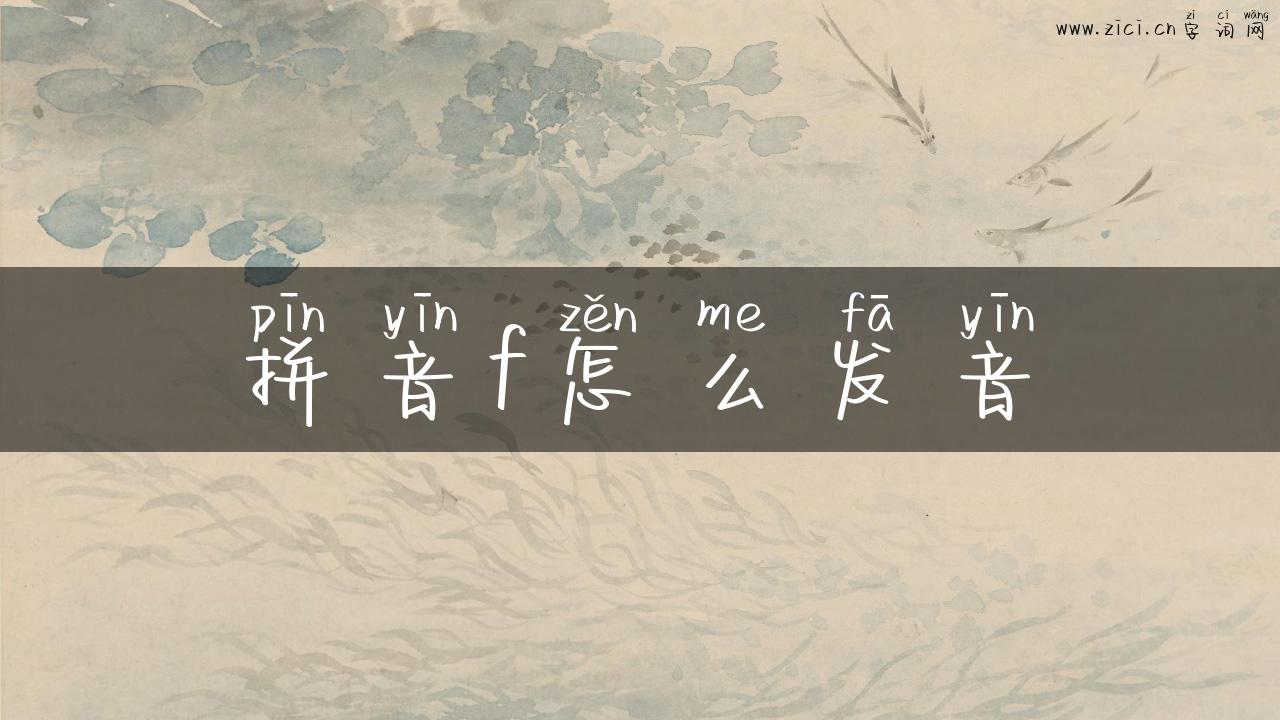 拼音f怎么发音