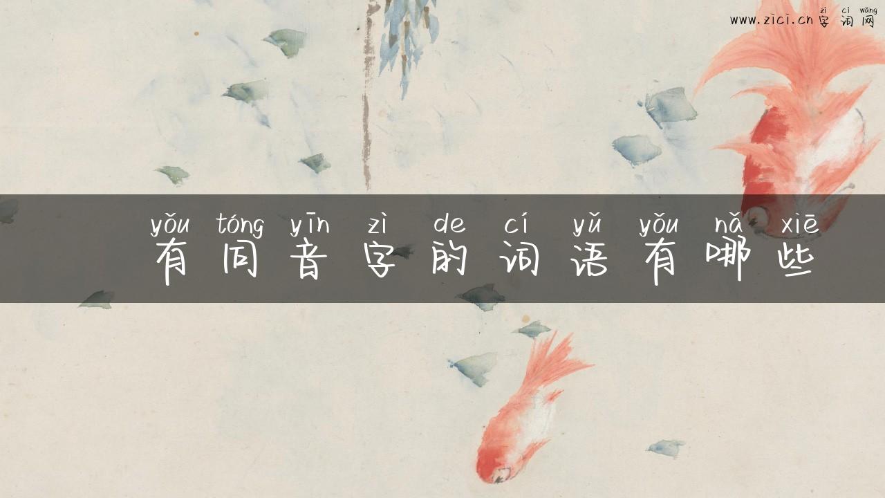 壄有同音字的词语有哪些