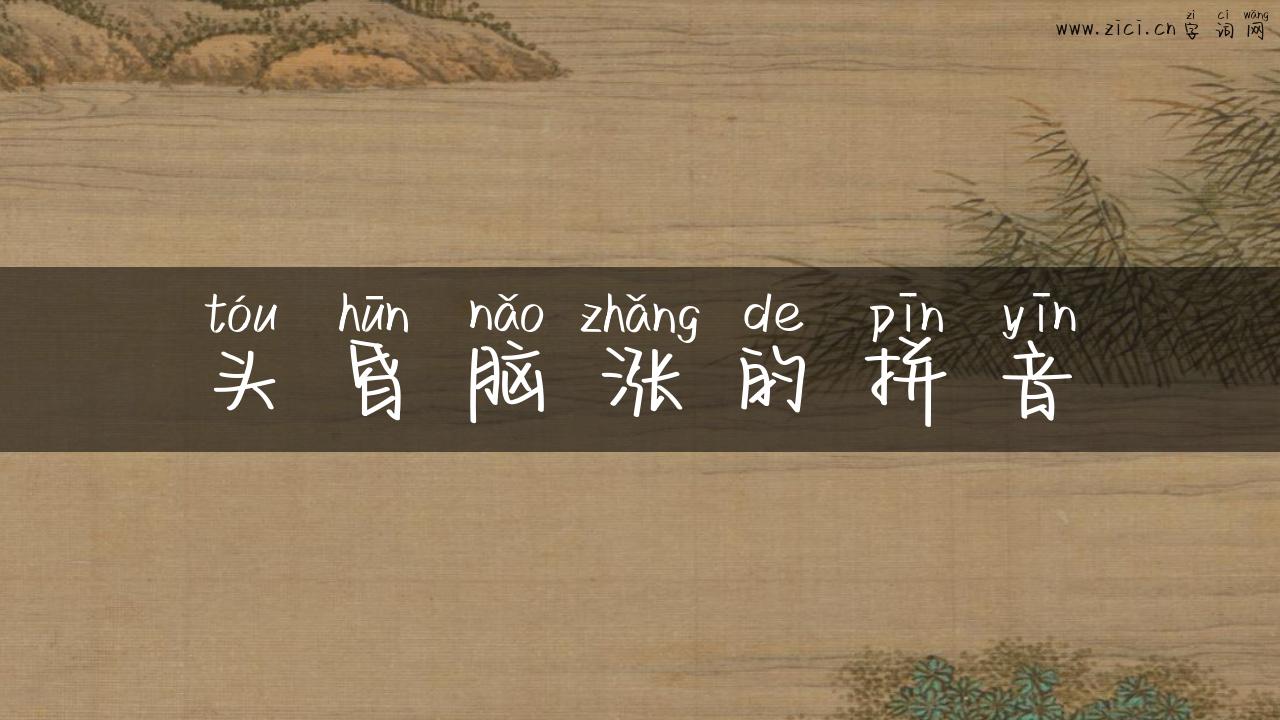 头昏脑涨的拼音
