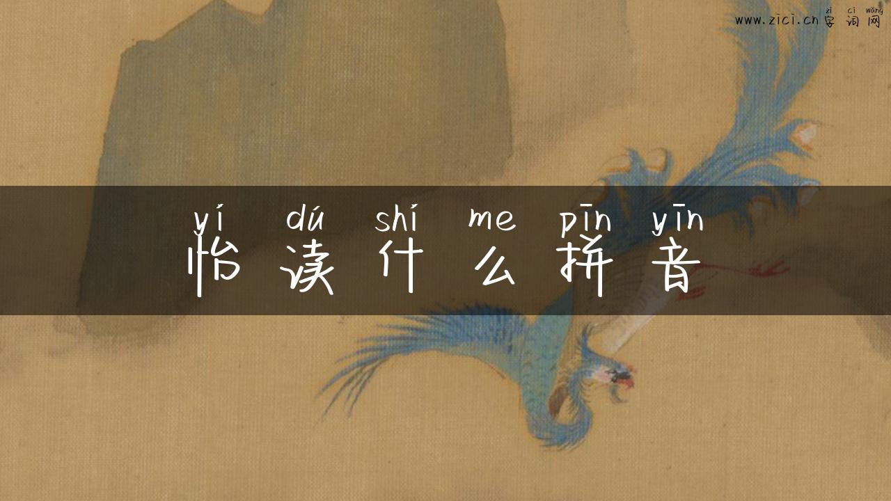怡读什么拼音