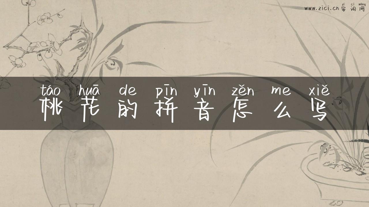 桃花的拼音怎么写