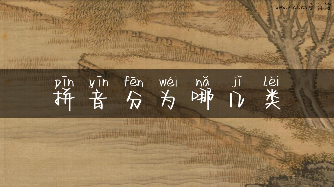 拼音分为哪几类