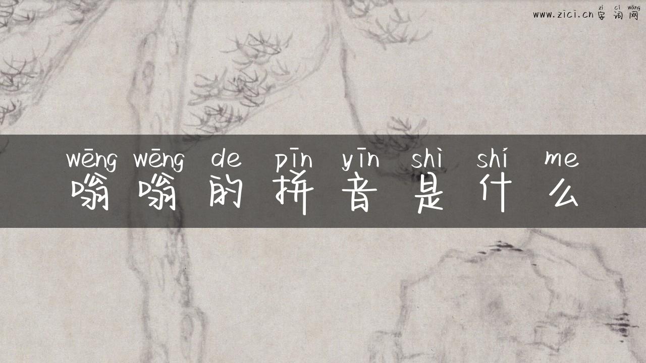 嗡嗡的拼音是什么