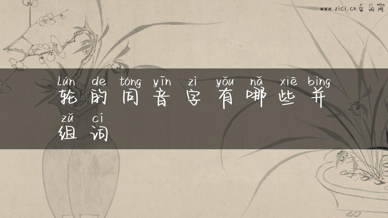 轮的同音字有哪些并组词