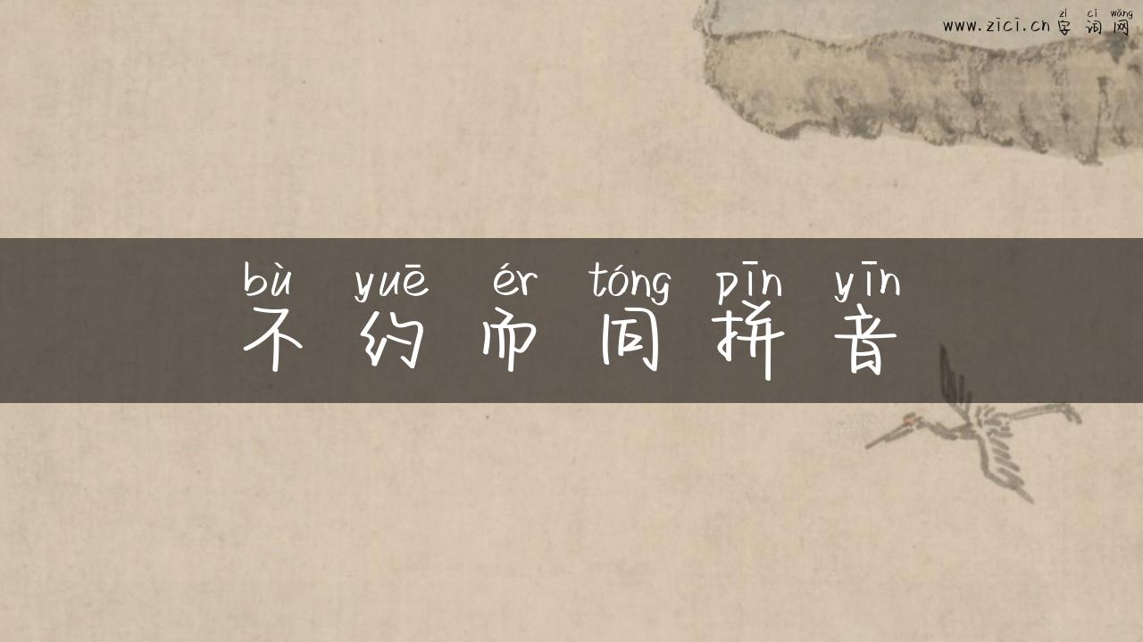不约而同拼音
