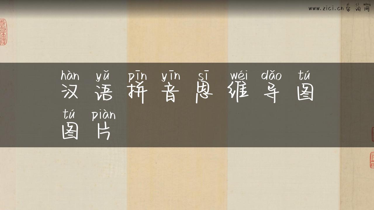 汉语拼音思维导图图片