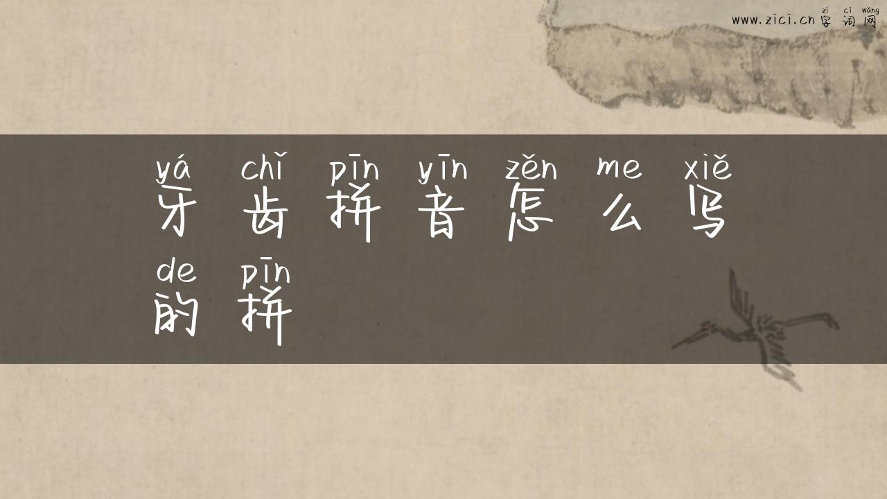 牙齿拼音怎么写的拼