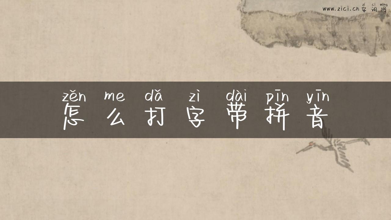 怎么打字带拼音