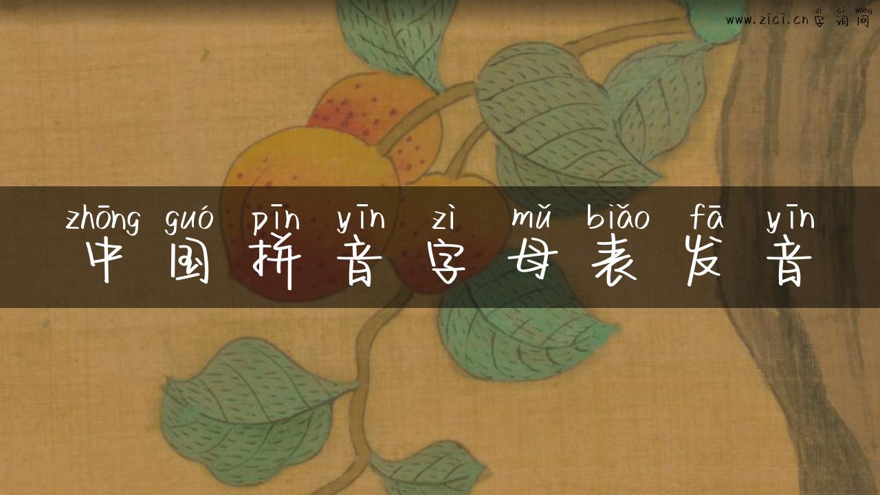 中国拼音字母表发音