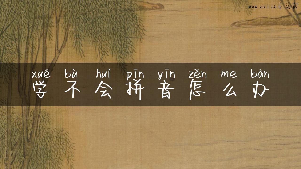 学不会拼音怎么办