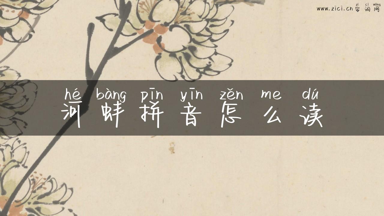 河蚌拼音怎么读
