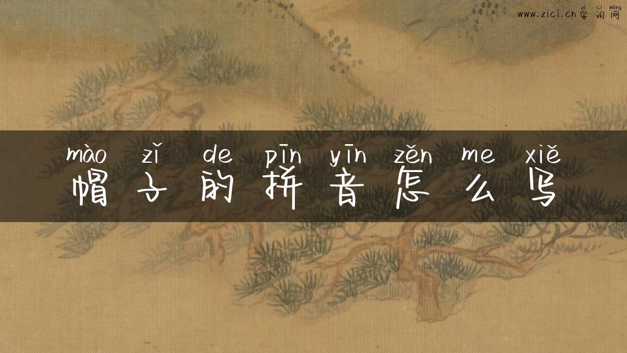 帽子的拼音怎么写