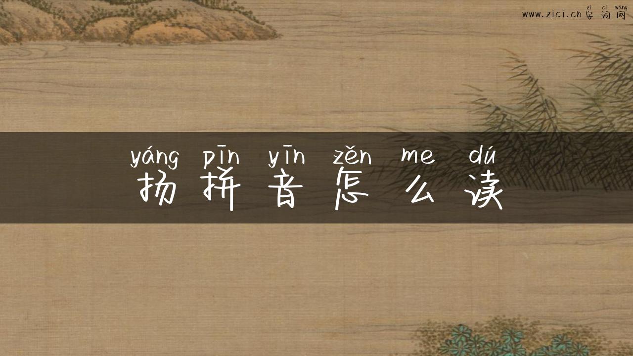 扬拼音怎么读