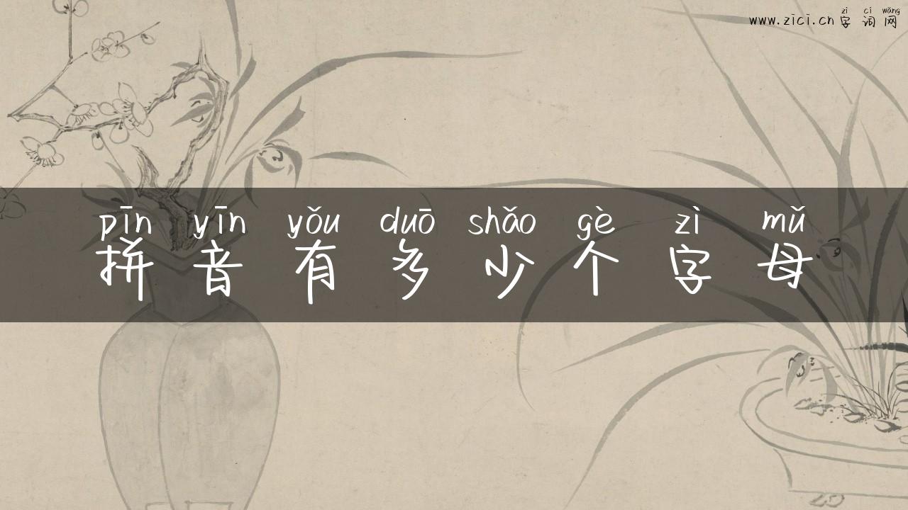 拼音有多少个字母