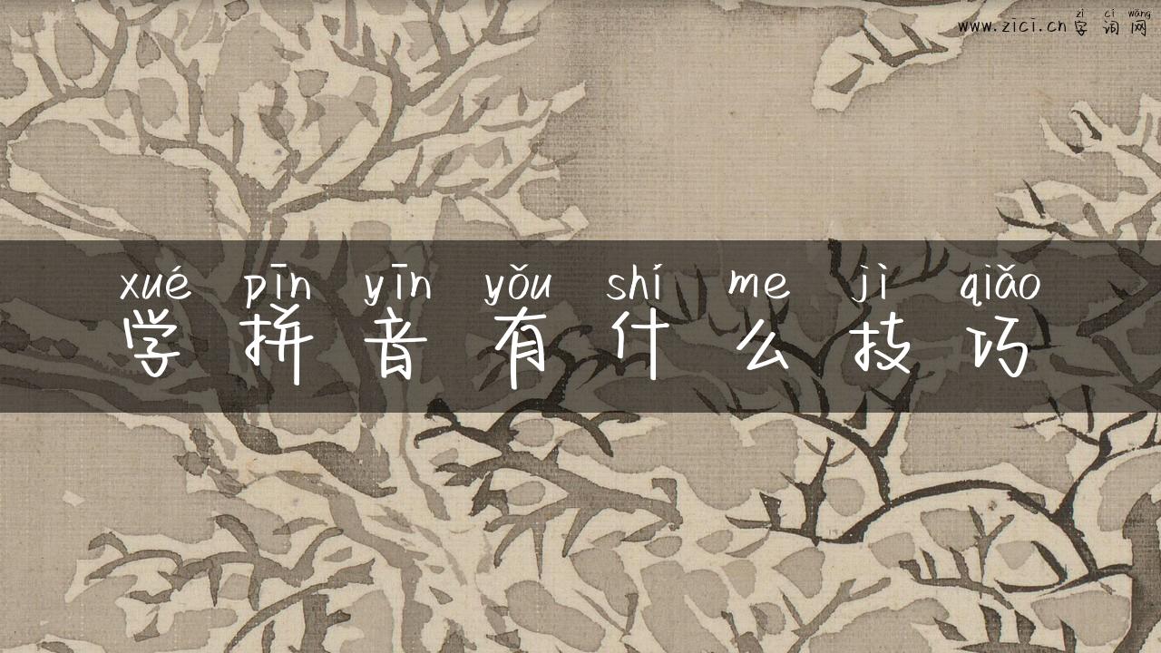 学拼音有什么技巧