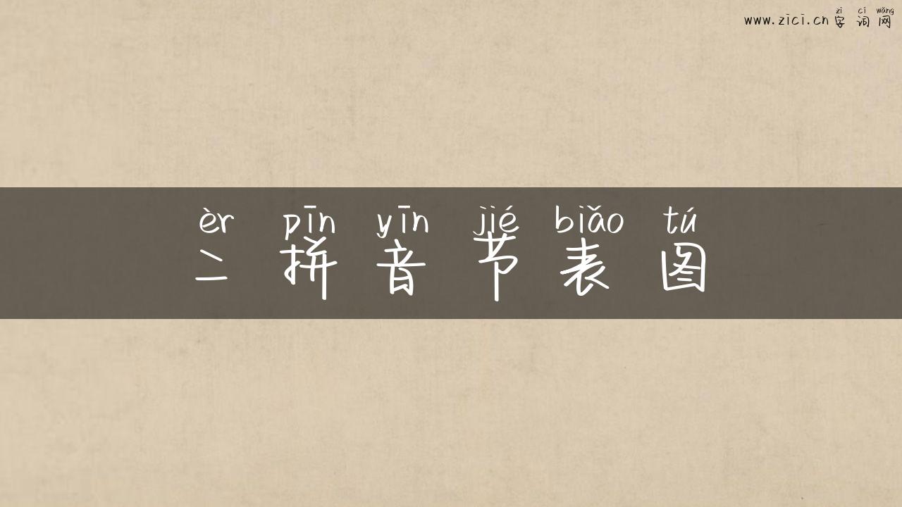 二拼音节表图