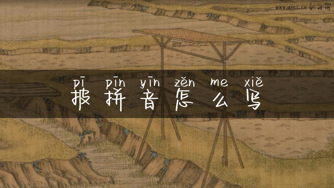 披拼音怎么写