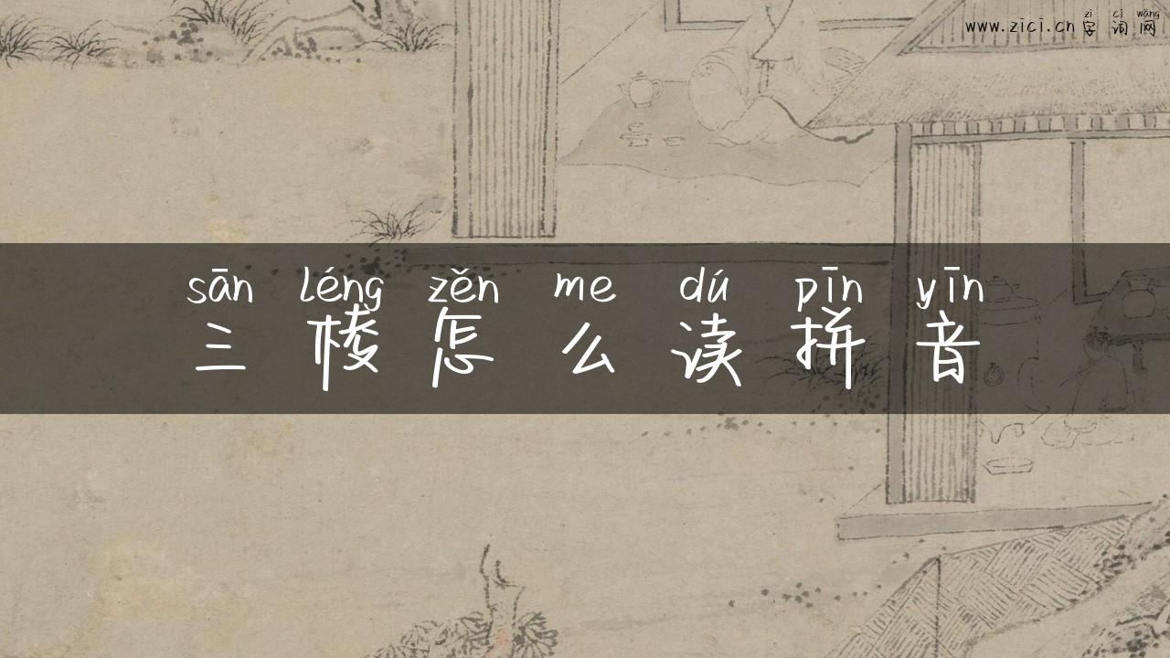 三棱怎么读拼音