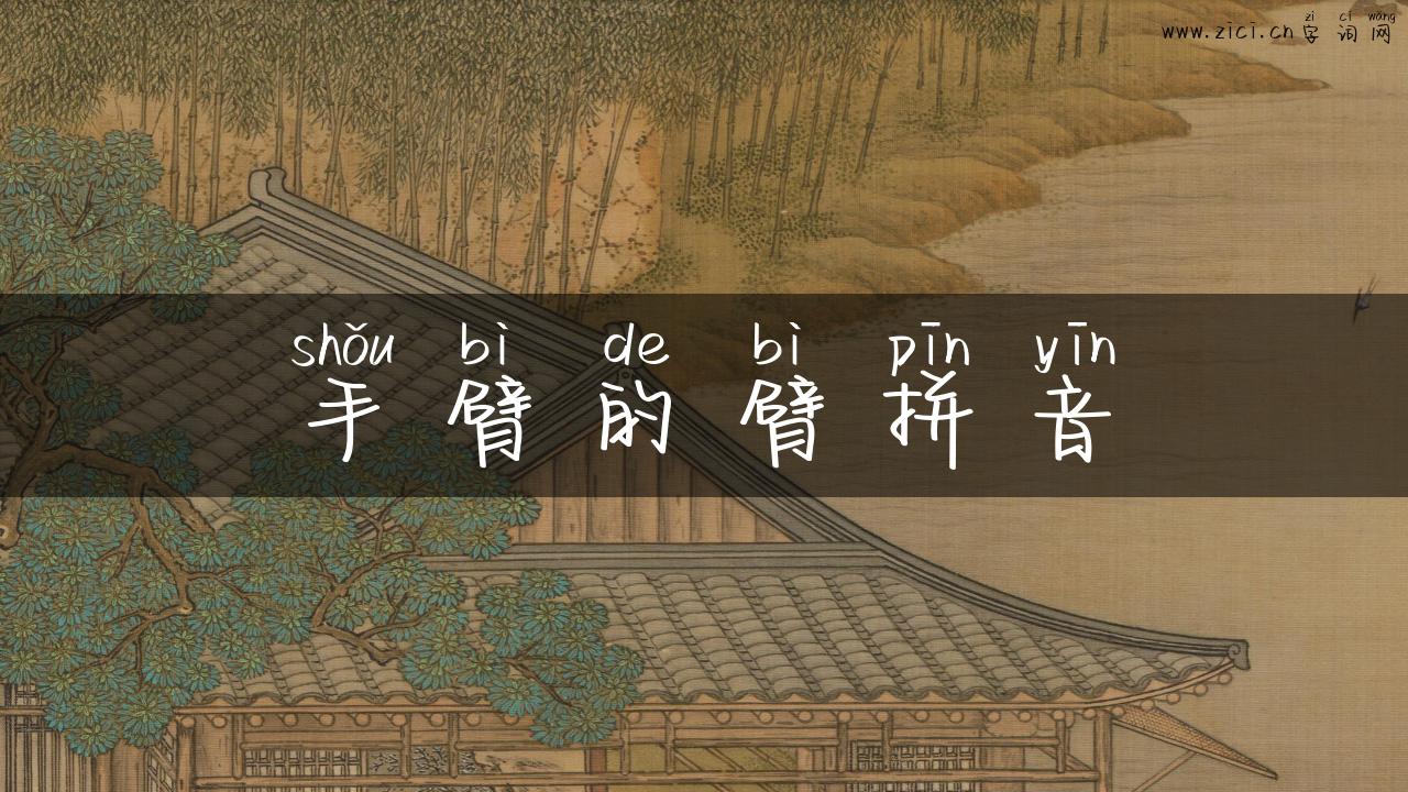手臂的臂拼音