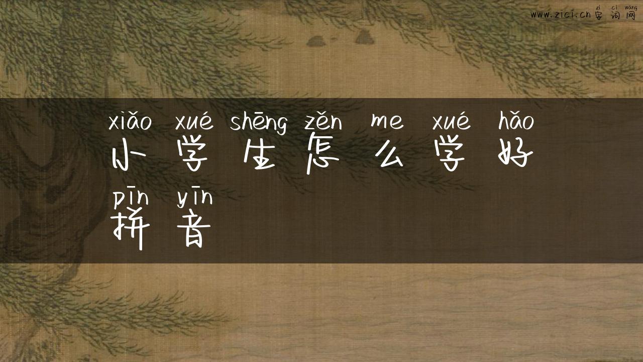 小学生怎么学好拼音