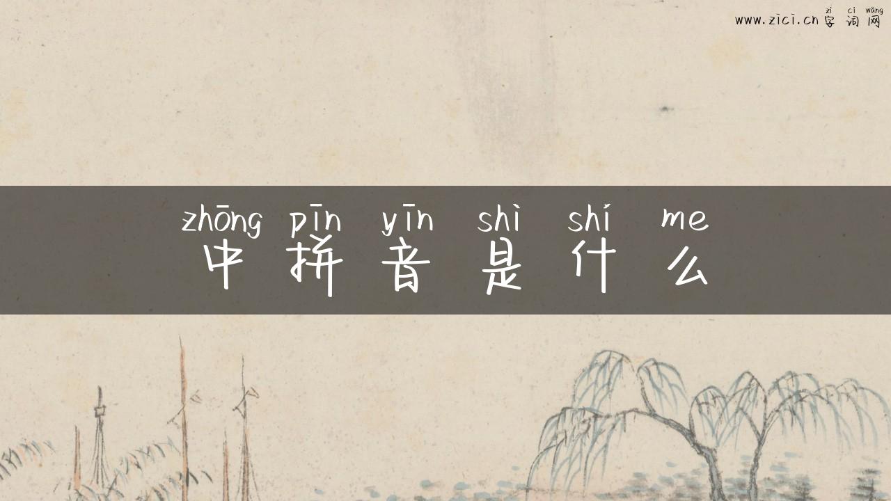中拼音是什么