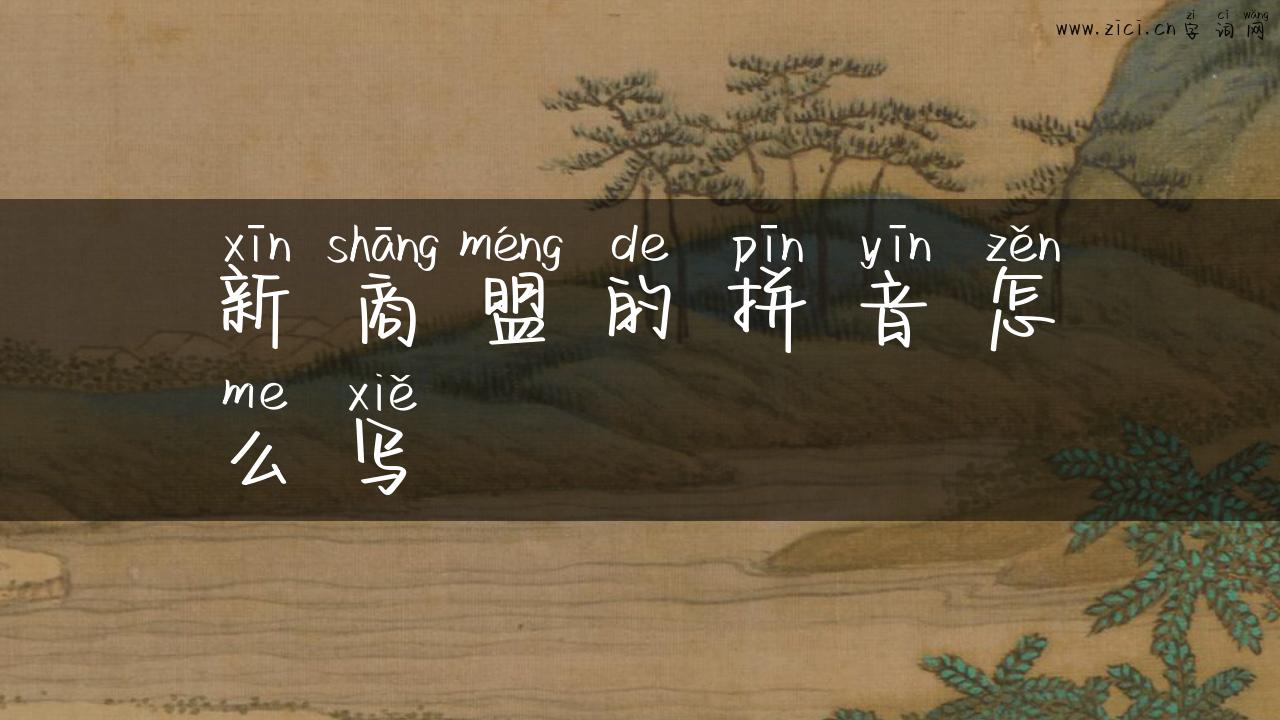 新商盟的拼音怎么写