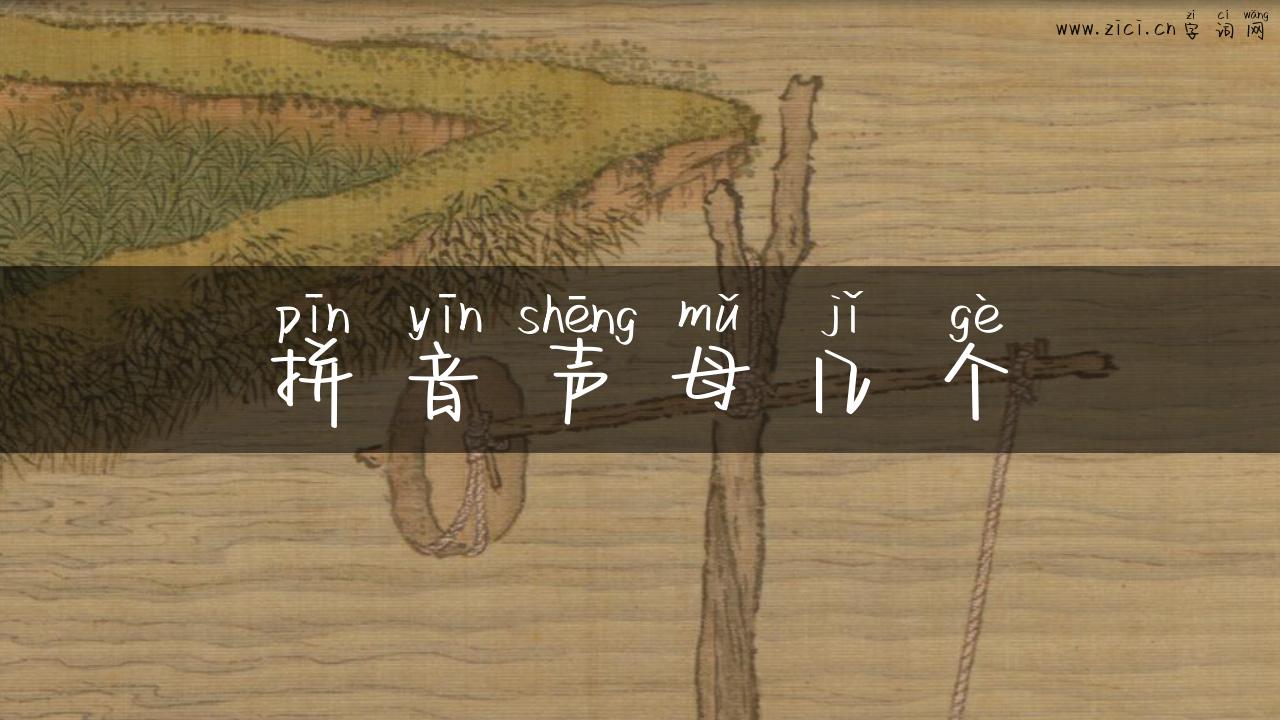 拼音声母几个