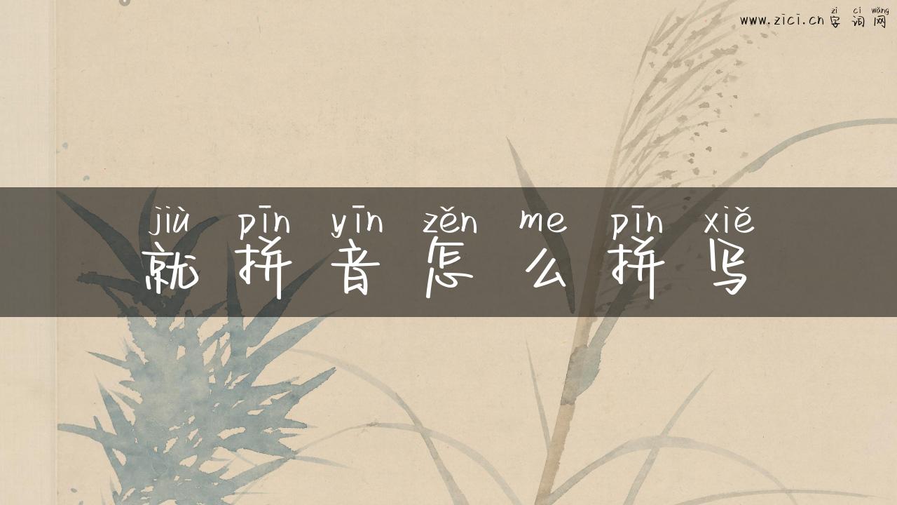 就拼音怎么拼写
