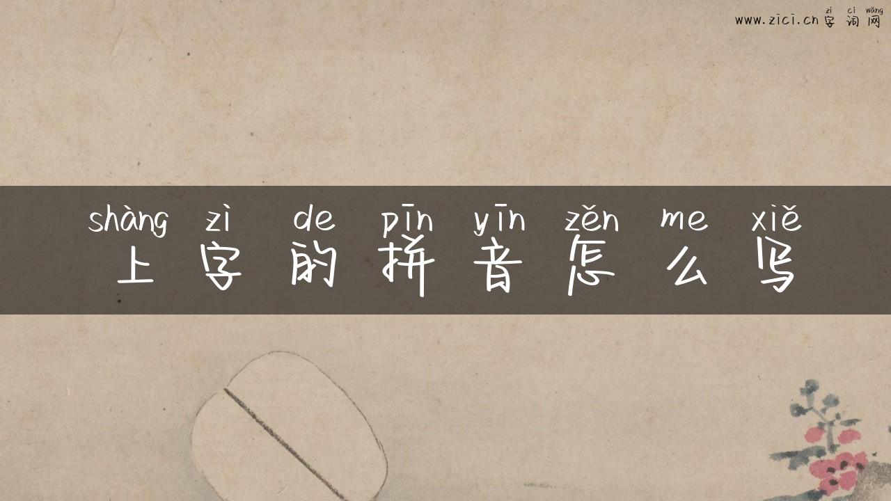上字的拼音怎么写
