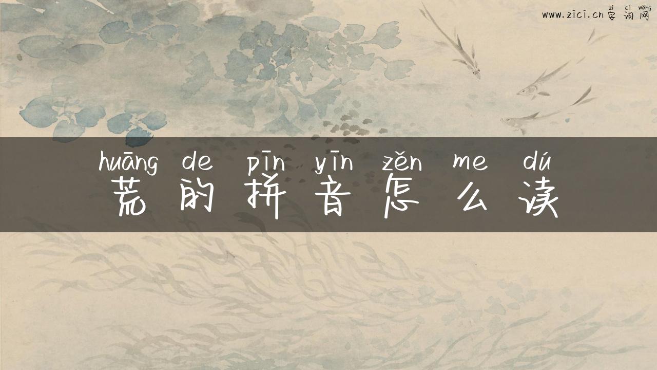 荒的拼音怎么读