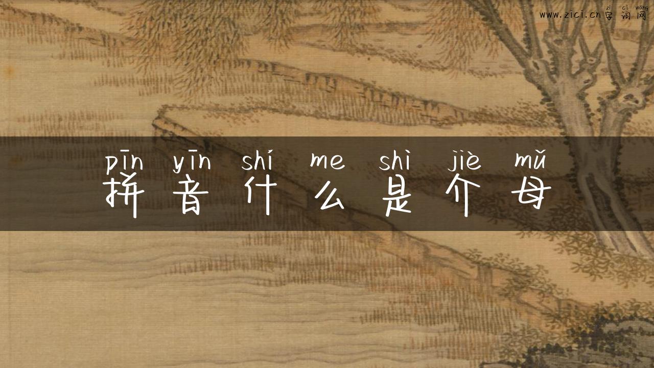 拼音什么是介母