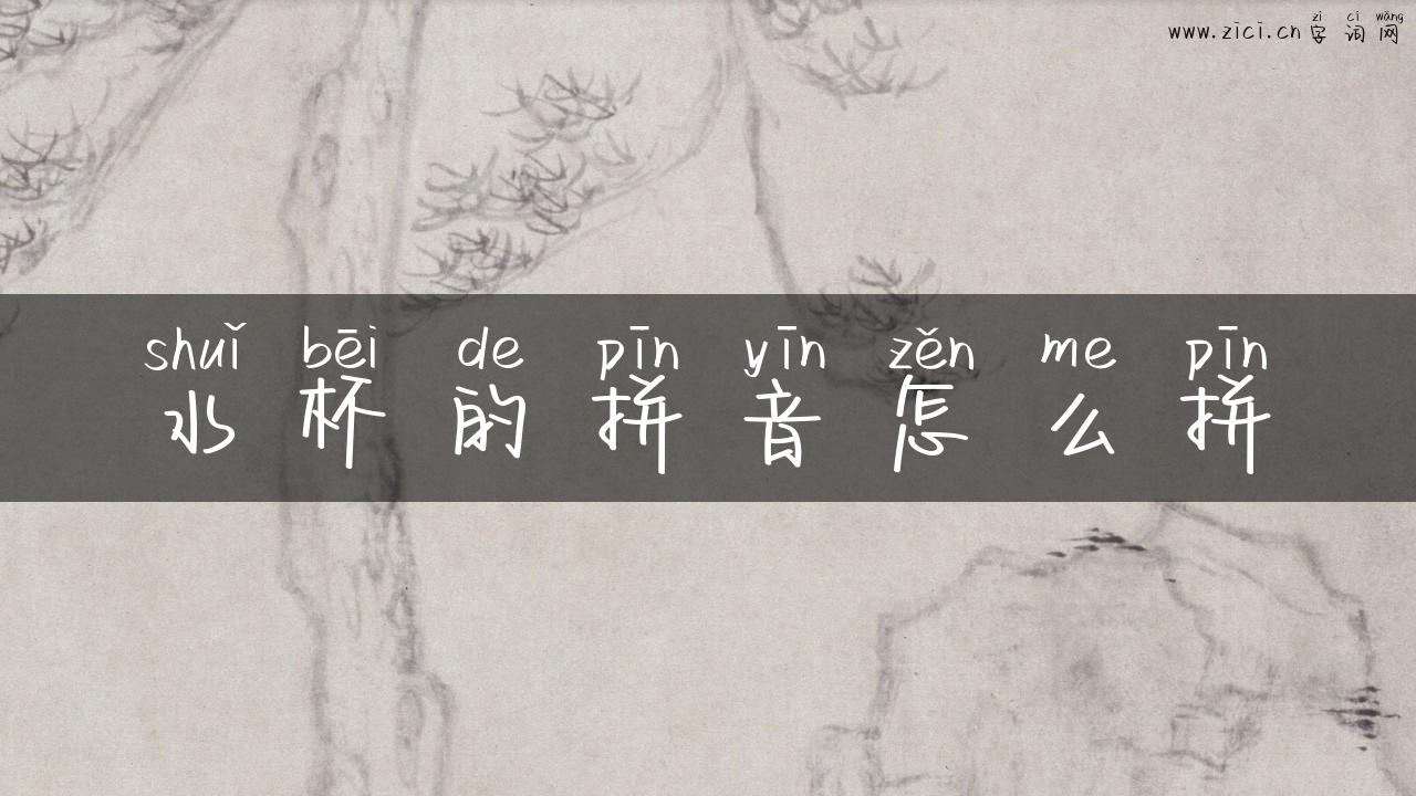水杯的拼音怎么拼