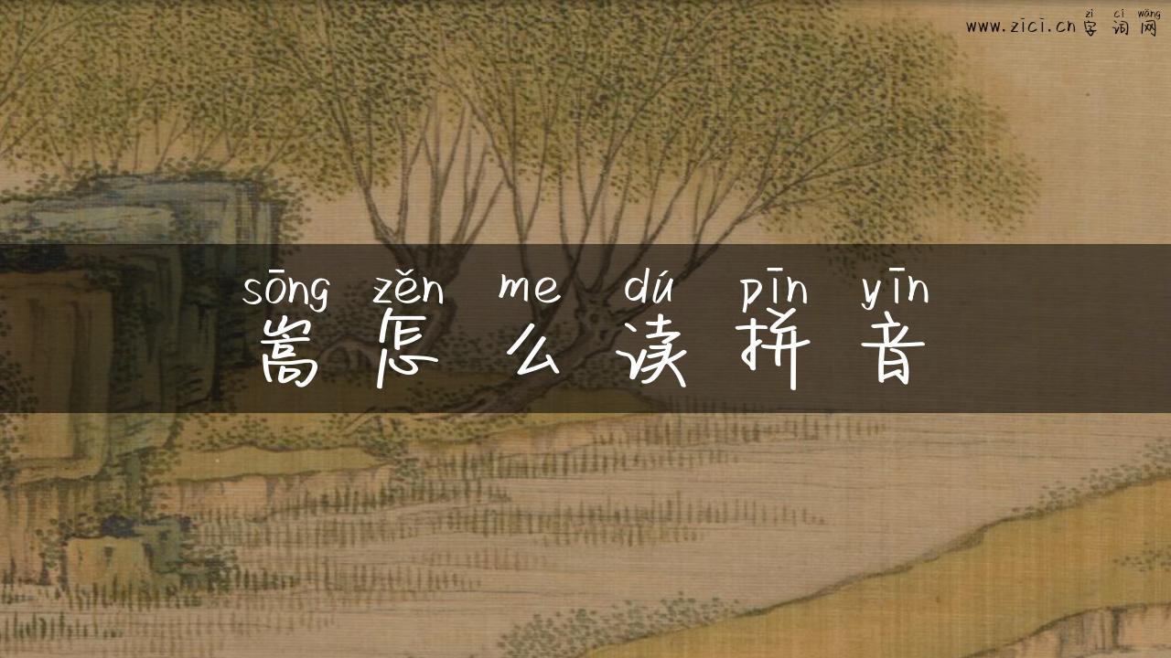 嵩怎么读拼音