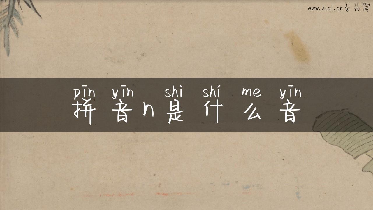 拼音n是什么音