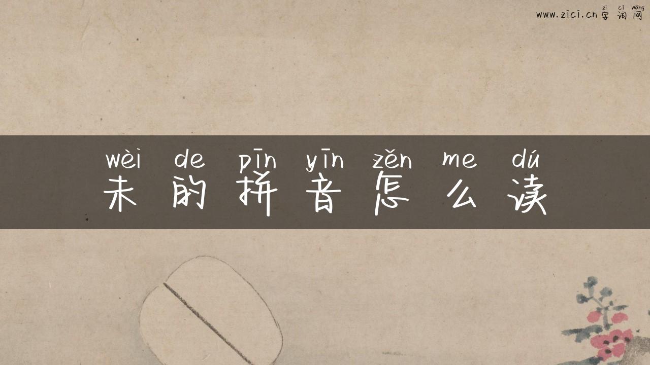 未的拼音怎么读