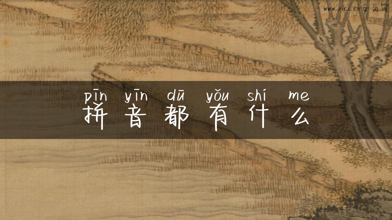 拼音都有什么