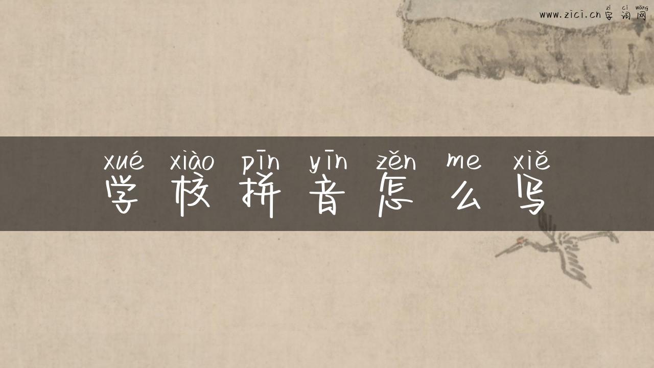 学校拼音怎么写