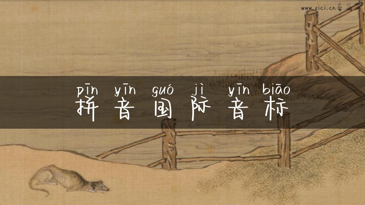 拼音国际音标