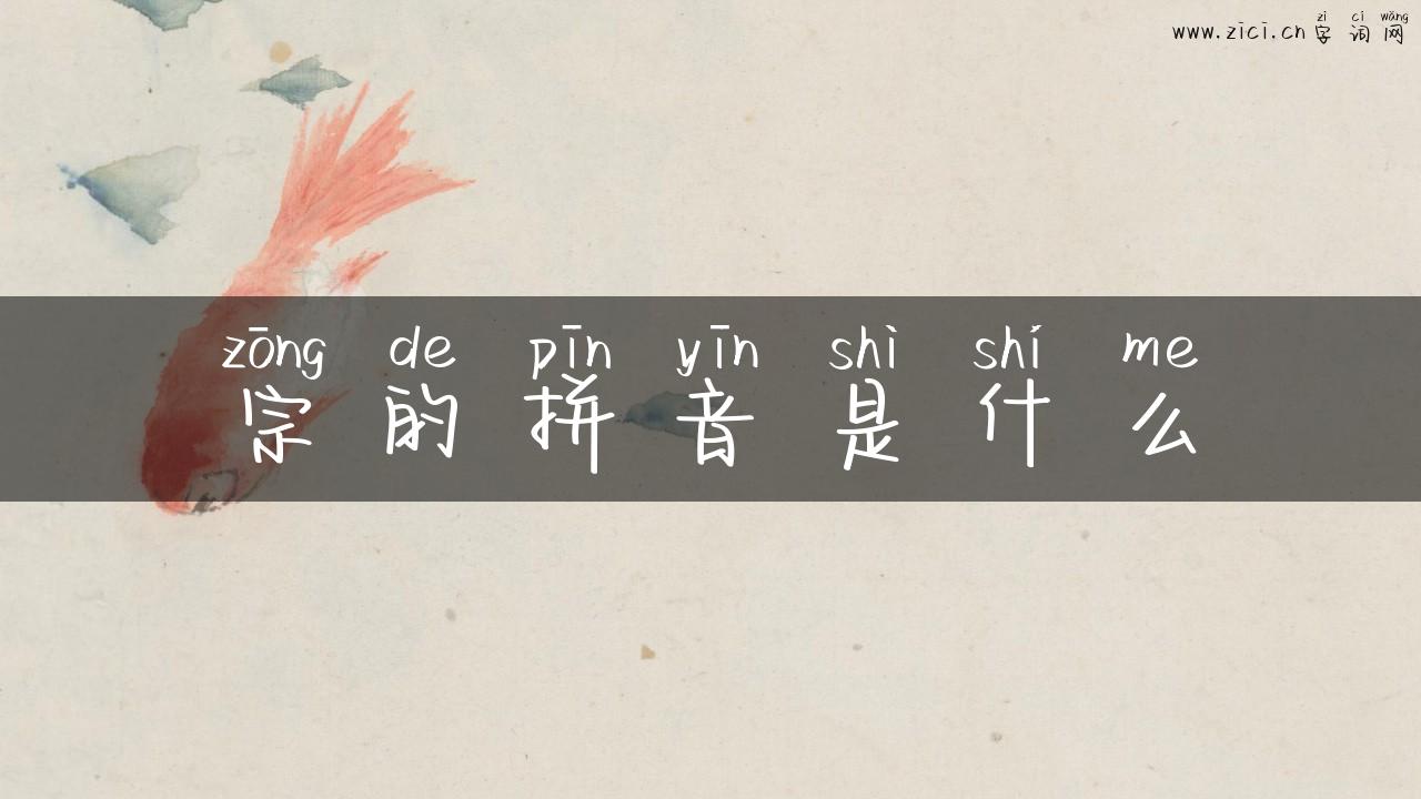 宗的拼音是什么